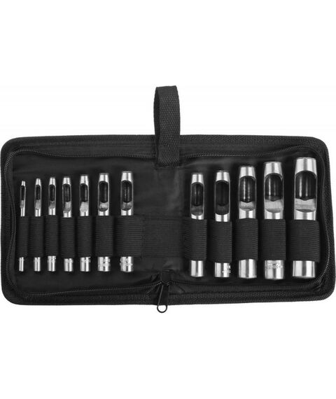 Ручной инструмент: Набор пробойников для кожи Зубр 3 - 19 мм 12 шт [22949-H12] фотографии