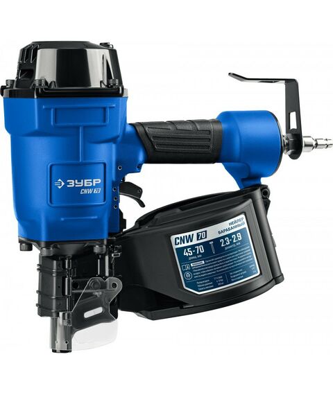 Пневматические гвоздезабиватели: Пневматический нейлер Зубр Профессионал CNW-70 для барабанных гвоздей CNW (45-70 мм) [31912] фотографии