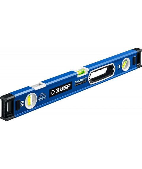 Строительные уровни: Мощный магнитный уровень Зубр Профессионал ЭКСПЕРТ-М, 600 мм с зеркальным глазком [34572-060] фотографии