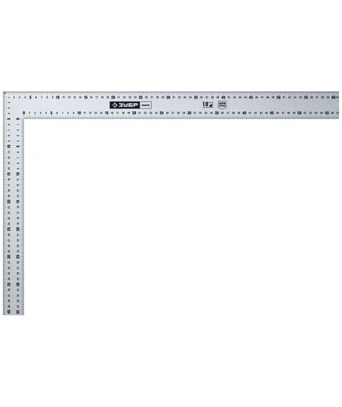 Угломеры, уклономеры: Нержавеющий плотницкий угольник Зубр Профессионал УПН-60 600 х 400 мм [3434-61] фотографии