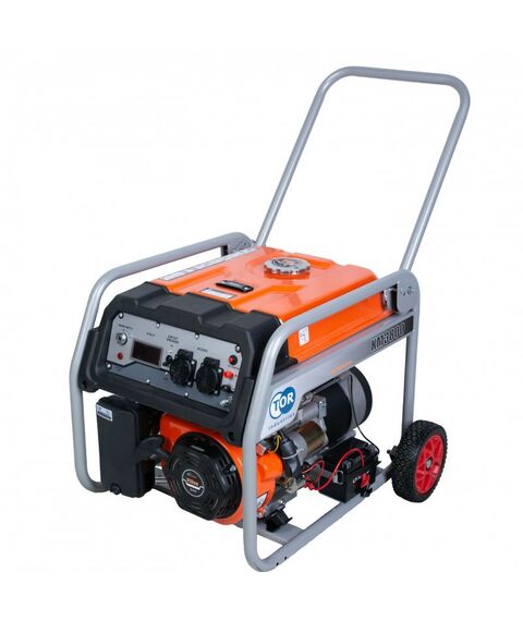 Электростанции: Генератор бензиновый TOR KM3800H 2,5 кВт 220В 16 л с кнопкой запуска и колесами [1018114] фотографии