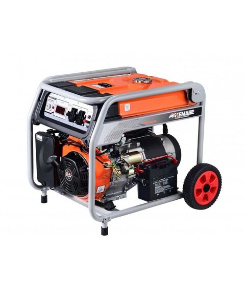 Электростанции: Генератор бензиновый TOR KM4800H 3,3 кВт 220В 16 л с кнопкой запуска и колесами [1011096] фотографии