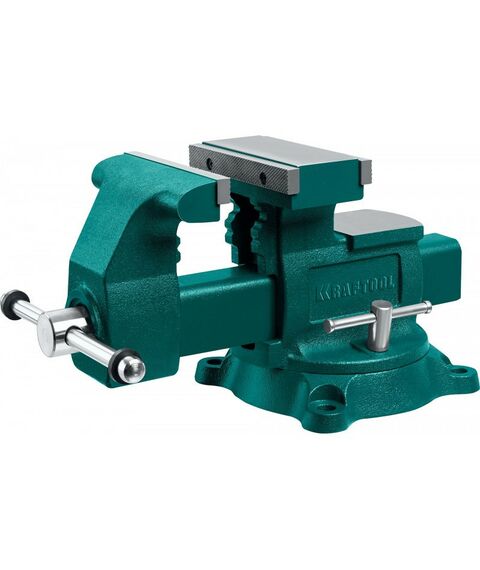 Тиски, струбцины, наковальни, верстаки: Слесарные тиски KRAFTOOL Reversible 165 мм расход 324 мм [32705-165] фотографии