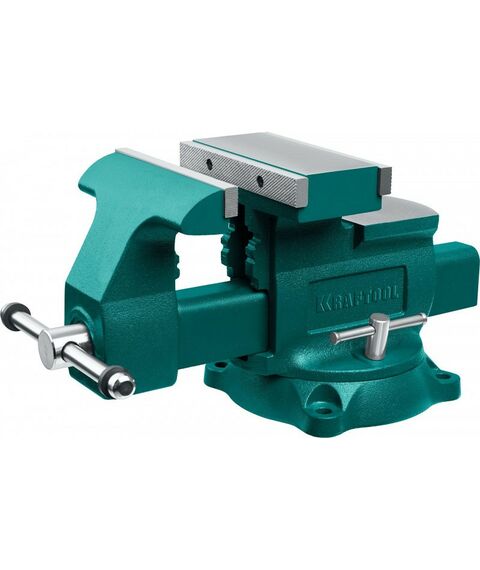 Тиски, струбцины, наковальни, верстаки: Слесарные тиски KRAFTOOL Reversible 200 мм расход 368 мм [32705-200] фотографии
