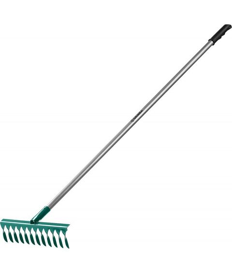 Грабли: Садовые грабли GRINDA PROLine PR-12T ALU 380 х 95 х 1500 мм, 12 витых зубцов, углеродистая сталь, алюминиевый черенок [39585] фотографии