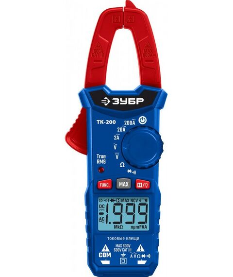 Измерительные клещи: Цифровые токовые клещи Зубр ТК200 [59828] фотографии