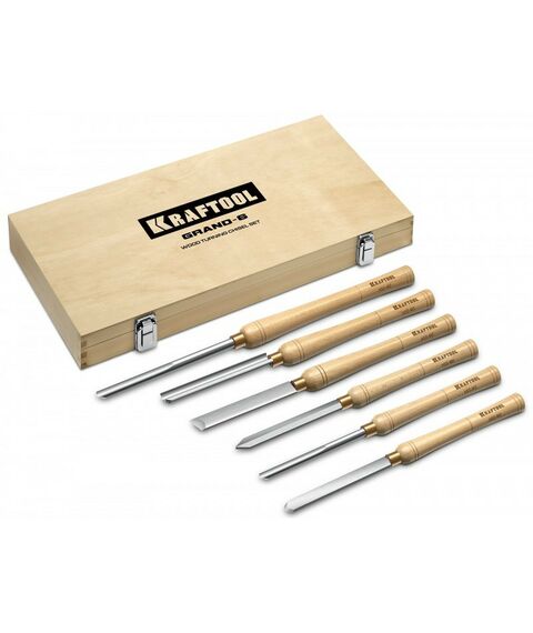 Столярно-слесарный инструмент: Набор ручных резцов по дереву KRAFTOOL Grand-6 6 предметов [18368] фотографии