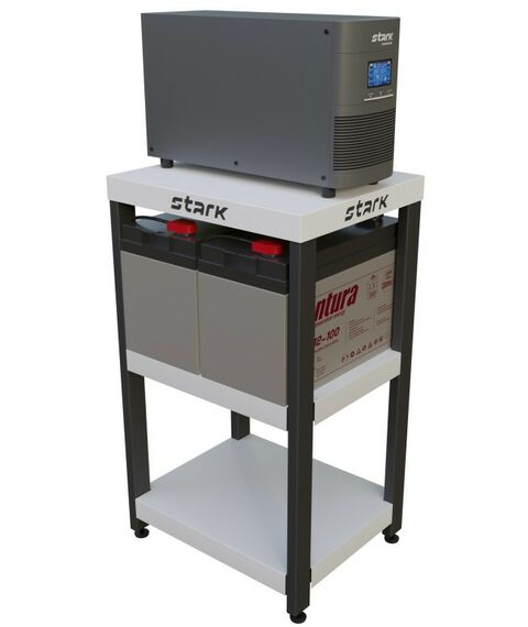 Комплект системы бесперебойного питания Stark Country 1000 online, нагрузка 350Вт, автономия 1 час, стеллаж фотографии