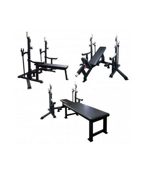 Стойка для пауэрлифтинга с тремя скамьями AV132/80 фотографии