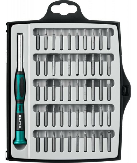 Отвертка KRAFTOOL Precision-51 51 предмет, для точных работ [25691] фотографии