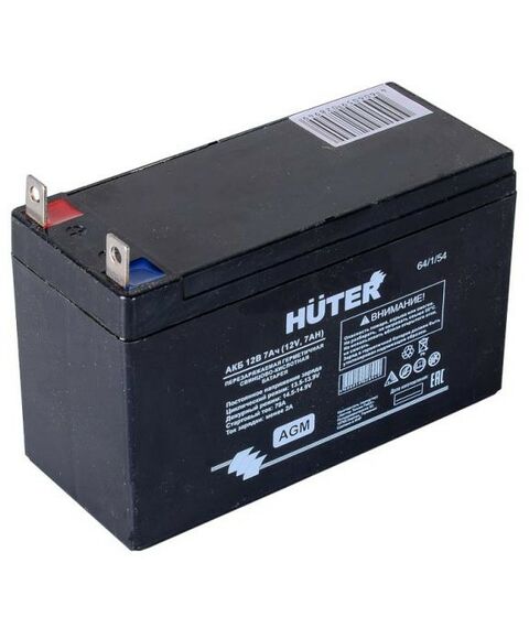 Аккумуляторная батарея Huter АКБ 12В 7Ач для генераторов Huter DY3000LX, DY4000LX фотографии