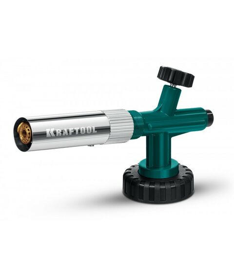 Газовая горелка на баллон KRAFTOOL KG-1000 цельнометаллическая с пьезоподжигом [55514] фотографии