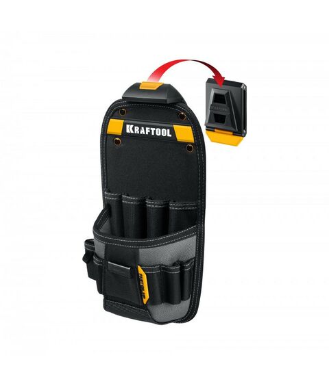 Поясная сумка KRAFTOOL KP-11 с быстросъёмным креплением FastClip, 11 карманов и петель, 170 х 360 мм [38777] фотографии