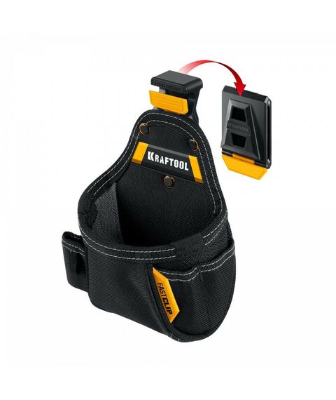 Поясная сумка KRAFTOOL KP-5 с быстросъёмным креплением FastClip, 5 карманов и петель, 150 х 190 мм [38778] фотографии