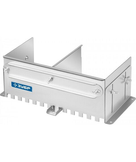 Раздвижная гребенка для плитки Зубр Профессионал зуб 12*12 мм до 600 мм, оцинкованная сталь [08045-12] фотографии