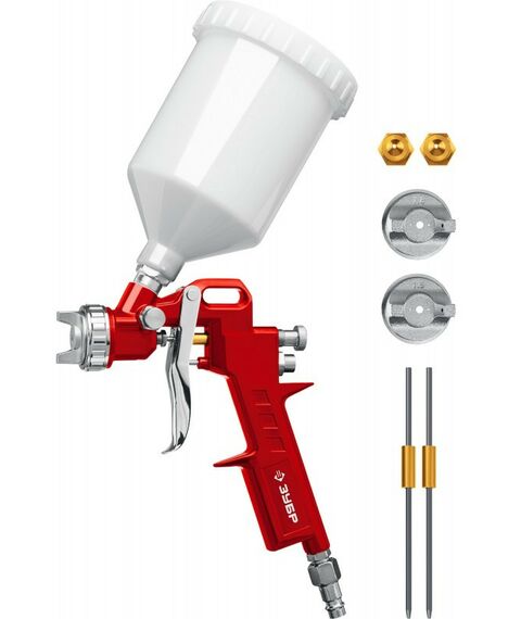 Пневматический краскопульт с верхним бачком Зубр MS 200-3 1.2, 1.5, 1.8 мм [06458] фотографии