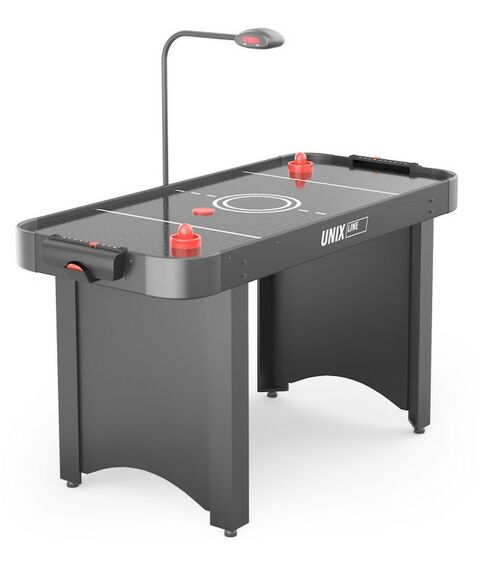 Игровой стол UNIX line Аэрохоккей Black 142х64 cм фотографии