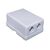 Розетка настенная телефонная Lanmaster TWT-SS2-1212-WH RJ-12 двойная фотографии