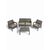 Набор садовой мебели «Евпатория»: 2 кресла, стол, двухместный диван, серый фотографии