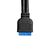 Планка портов Exegate BrctUSB3-1C в корпус, Type-C, USB 3.2 Gen1 20pin (IDC 20pin F) --> USB 3.2 Gen1 Type-Cf, кабель 30см [EX298296RUS] фотографии
