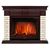 Камины: Портал Firelight Bricks 30 камень бежевый, шпон темный дуб [Bricks 30 BDO] фотографии