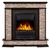 Камины: Портал Firelight Scala Classic камень сланец скалистый бурый, шпон тёмный дуб [Scala Cl BDO] фотографии