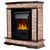 Камины: Портал Firelight Scala Classic камень сланец скалистый бурый, шпон тёмный дуб [Scala Cl BDO] фотографии
