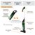 Пылесосы: Пылесос циклон вертикальный Endever SkyClean VC-292 650 Вт / 120 Вт, цвет черный/зеленый, HEPA-фильтр [90027] фотографии