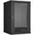 Шкафы и стойки: Настенный разборный шкаф TLK TWC-186060-R-G-BK 19", 18U, стеклянная дверь, Ш600хВ904хГ600мм, 2 пары монтажных направляющих, черный фотографии