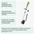 Триммеры: Триммер электрический Greenworks GST1246 1200W, 40 см [1301807] фотографии