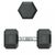 Гантели: Гантель гексагональная UNIXFIT 12,5 кг обрезиненная, пара фотографии