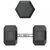 Гантели: Гантель гексагональная UNIXFIT 17,5 кг обрезиненная, пара фотографии