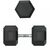 Гантели: Гантель гексагональная UNIXFIT 45 кг обрезиненная, пара фотографии
