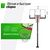 Баскетбол: Баскетбольная стойка стационарная UNIX line B-Stand-TG 54"x32" R45 H230-305 см фотографии