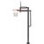 Баскетбол: Баскетбольная стойка стационарная UNIX line B-Stand-TG 54"x32" R45 H230-305 см фотографии