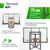 Баскетбол: Баскетбольный щит регулируемый UNIX line B-Backboard-PC 50"x32" R45 фотографии