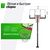 Баскетбол: Баскетбольная стойка стационарная UNIX line B-Stand-PC 54"x32" R45 H230-305 см фотографии