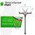 Баскетбол: Баскетбольная стойка стационарная UNIX line B-Stand-PC 72"x42" R45 H230-305 см фотографии