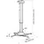 Купить Кронштейн для проектора Cactus CS-VM-PR05L-AL серебристый макс.10кг потолочный поворот и наклон, изображение 9 в интернет-магазине Irkshop.ru