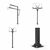 Баскетбольная стойка стационарная UNIX line B-Stand-TG PRO 72"x42" R45 H230-305 см фотографии
