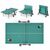 Теннисный стол UNIX line Compact Outdoor 6mm ACP (Green) фотографии