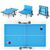 Теннисный стол UNIX line Compact indoor 18mm MDF (Blue) фотографии