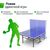 Теннисный стол UNIX line Indoor 15 mm MDF (Blue) фотографии
