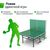 Теннисный стол UNIX line Indoor 15 mm MDF (Green) фотографии