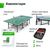 Теннисный стол UNIX line Indoor 15 mm MDF (Green) фотографии