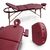 Массажный стол UNIX Med Comfort 3 Section Burgundy фотографии