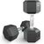 Гантели: Гантель гексагональная UNIXFIT 12,5 кг обрезиненная, пара фотографии