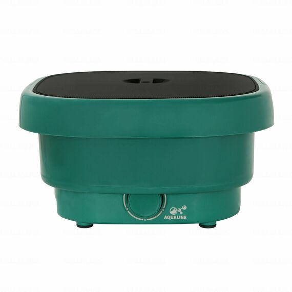 Стиральная машина OPTIMA МС-30СК тёмный изумруд, объем загрузки 2.5кг, складная, компактная, воду не греет, вес 4 кг, материал бака: пластик и резина, тип установки отдельно стоящая, цвет изумруд, управление механическое фотографии