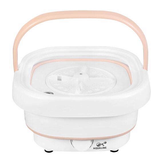 Стиральная машина OPTIMA МС-31СК объем загрузки 2.5кг, складная, компактная, воду не греет, вес 4 кг, материал бака пластик и резина, тип установки отдельно стоящая, цвет оранжевый, управление механич. фотографии