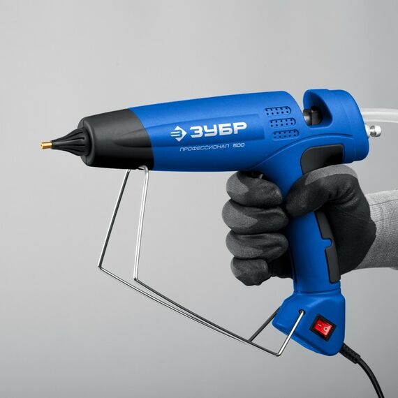 Термоклеевой пистолет электрический Зубр Профессионал 500 d11 мм, 35 г/мин [06859-11] фотографии